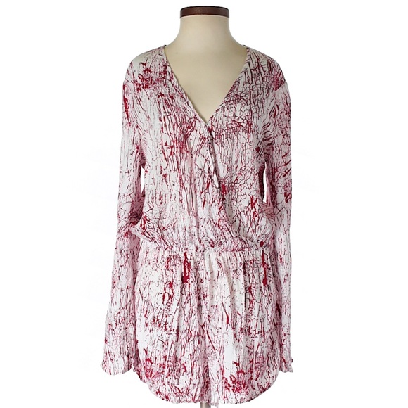 Betro Simone Red Splatter Romper - Picture 1 of 5